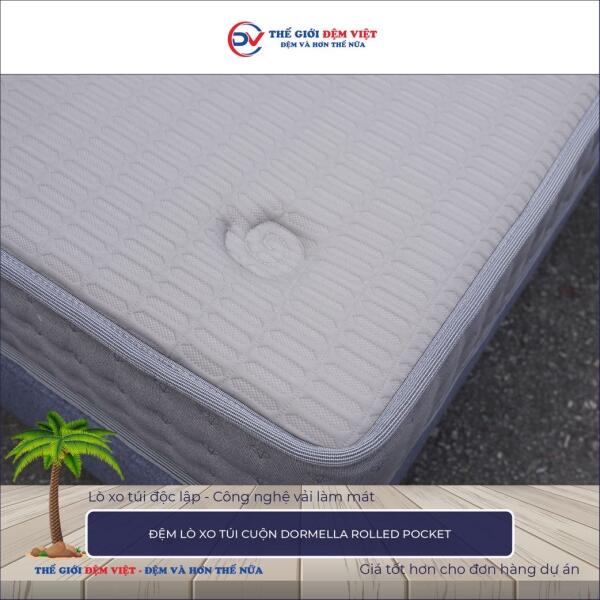 Đệm lò xo túi cuộn Kim Cương Dormella Rolled Pocket 5